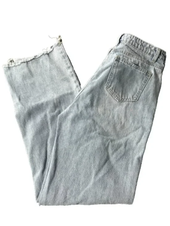 SHEIN Jeans Womens Medium US 6 Light Blue Distressed High Rise Streetwear Ripped - Picture 6 of 7